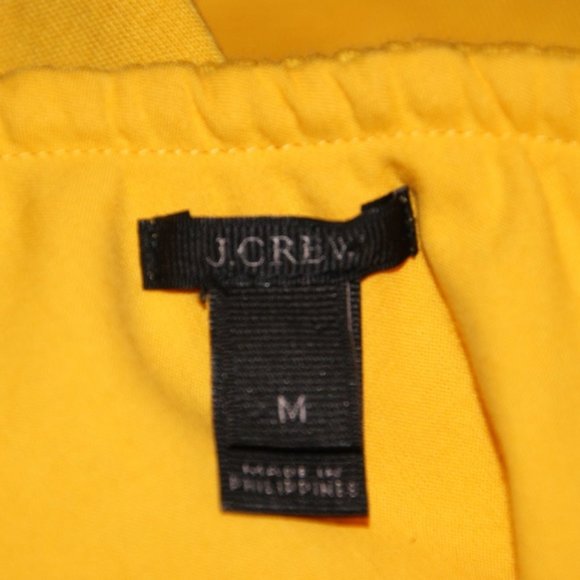 J.CREW Yellow Structured Ruffle One-Shoulder Top M - Picture 6 of 8
